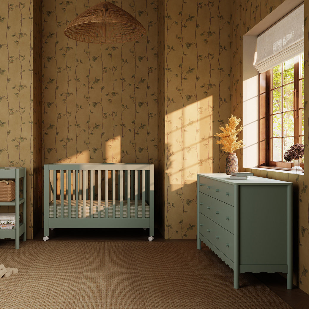 Maki Portable Folding Crib + Conversion Kit