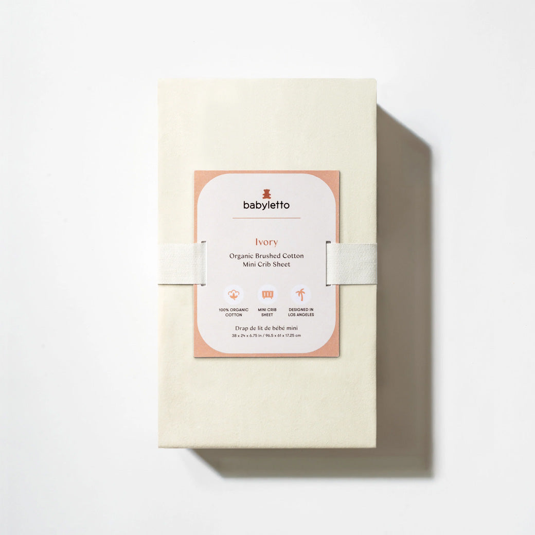 Mini Crib Sheet in GOTS Certified Organic Brushed Cotton