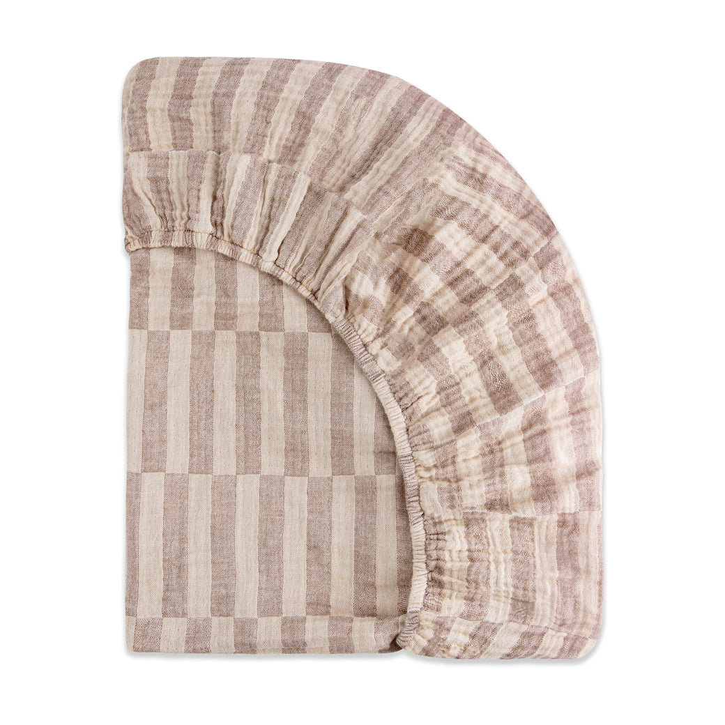 Mini Crib Sheet In GOTS Certified Organic Muslin Cotton