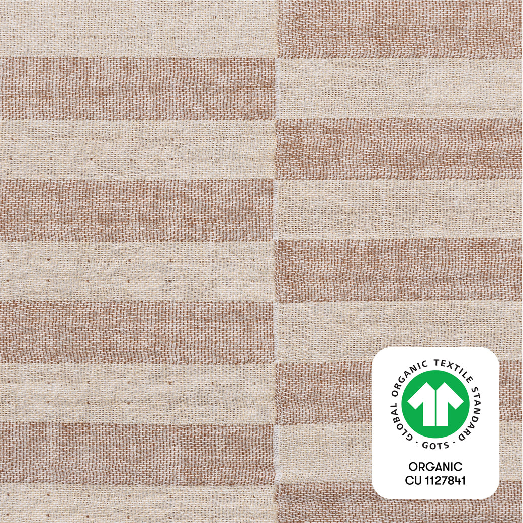 Mini Crib Sheet In GOTS Certified Organic Muslin Cotton