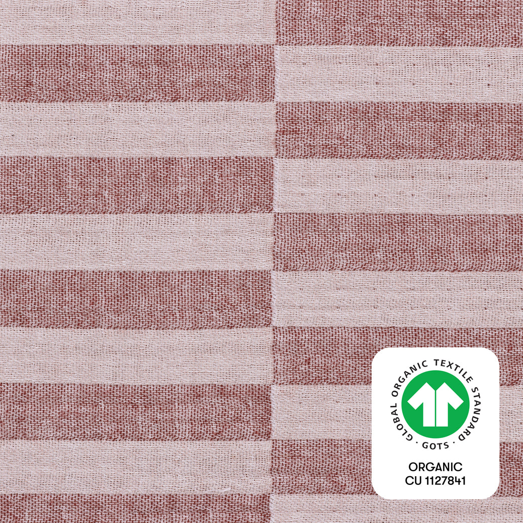 Mini Crib Sheet In GOTS Certified Organic Muslin Cotton