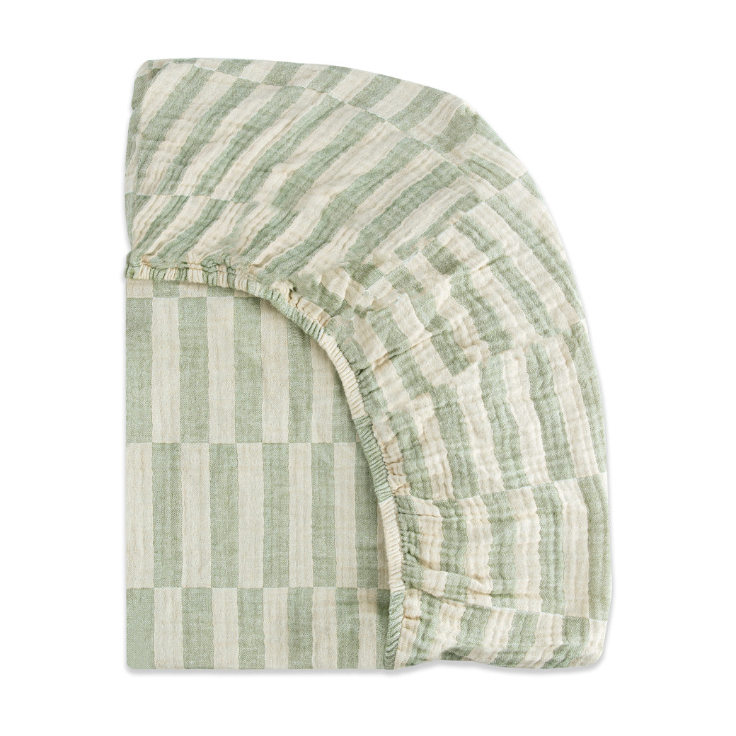 Mini Crib Sheet In GOTS Certified Organic Muslin Cotton