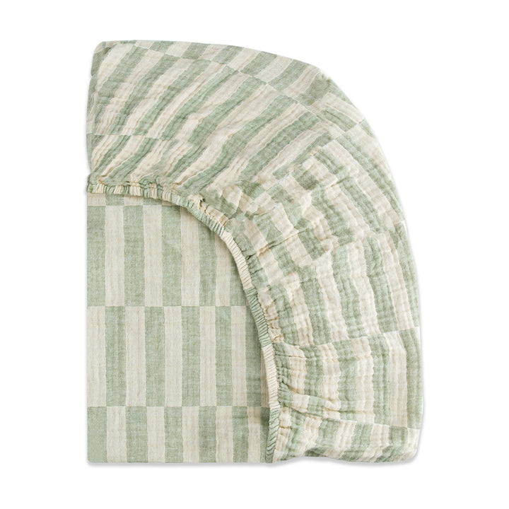 Mini Crib Sheet In GOTS Certified Organic Muslin Cotton