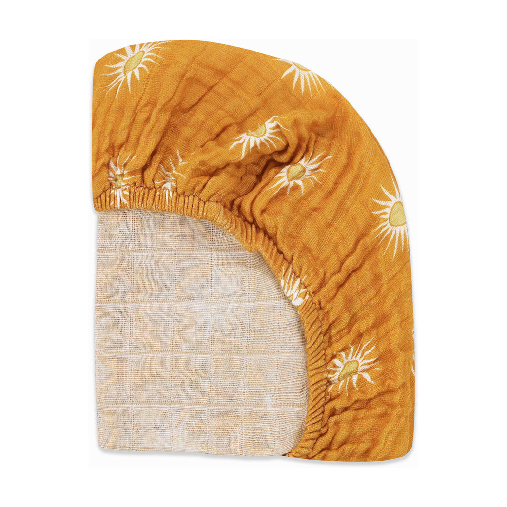 Mini Crib Sheet In GOTS Certified Organic Muslin Cotton