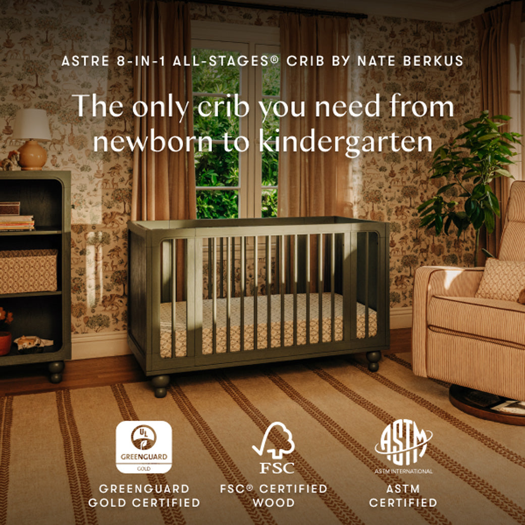 Astre All-Stages 8-in-1 Crib with Bassinet & Toddler Bed Kits by Nate Berkus