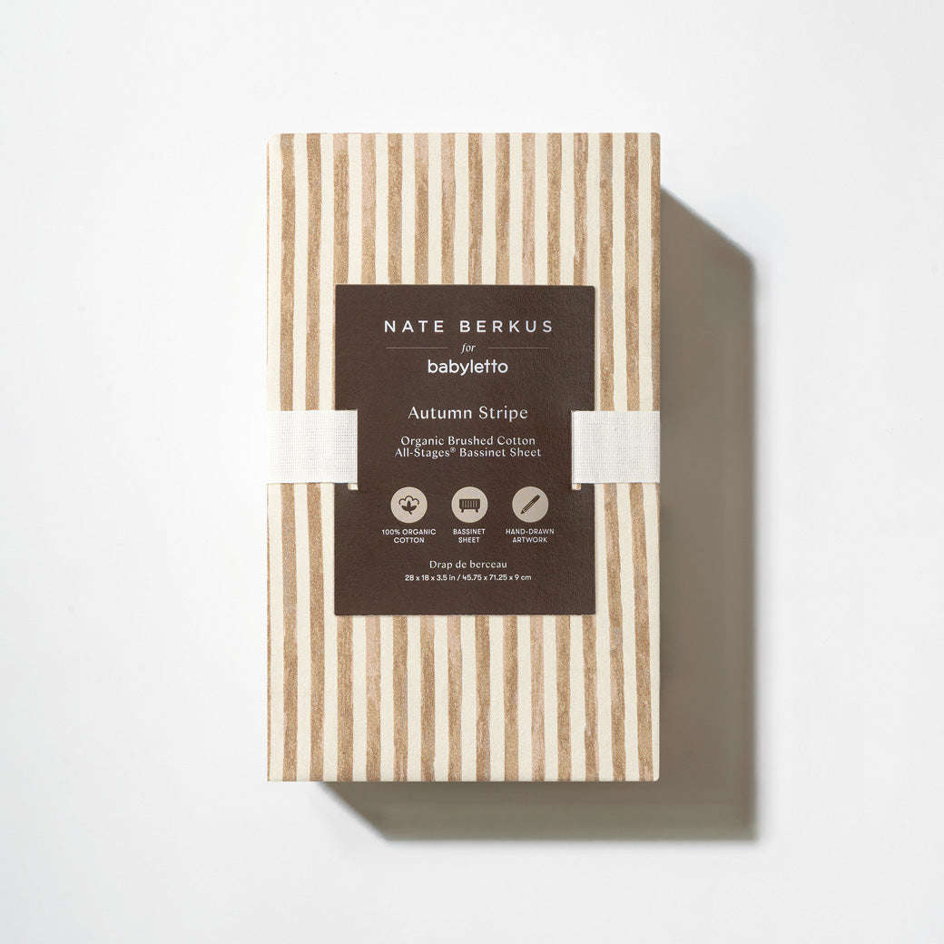 All-Stages Bassinet Sheet in GOTS Certified Organic Brushed Cotton
