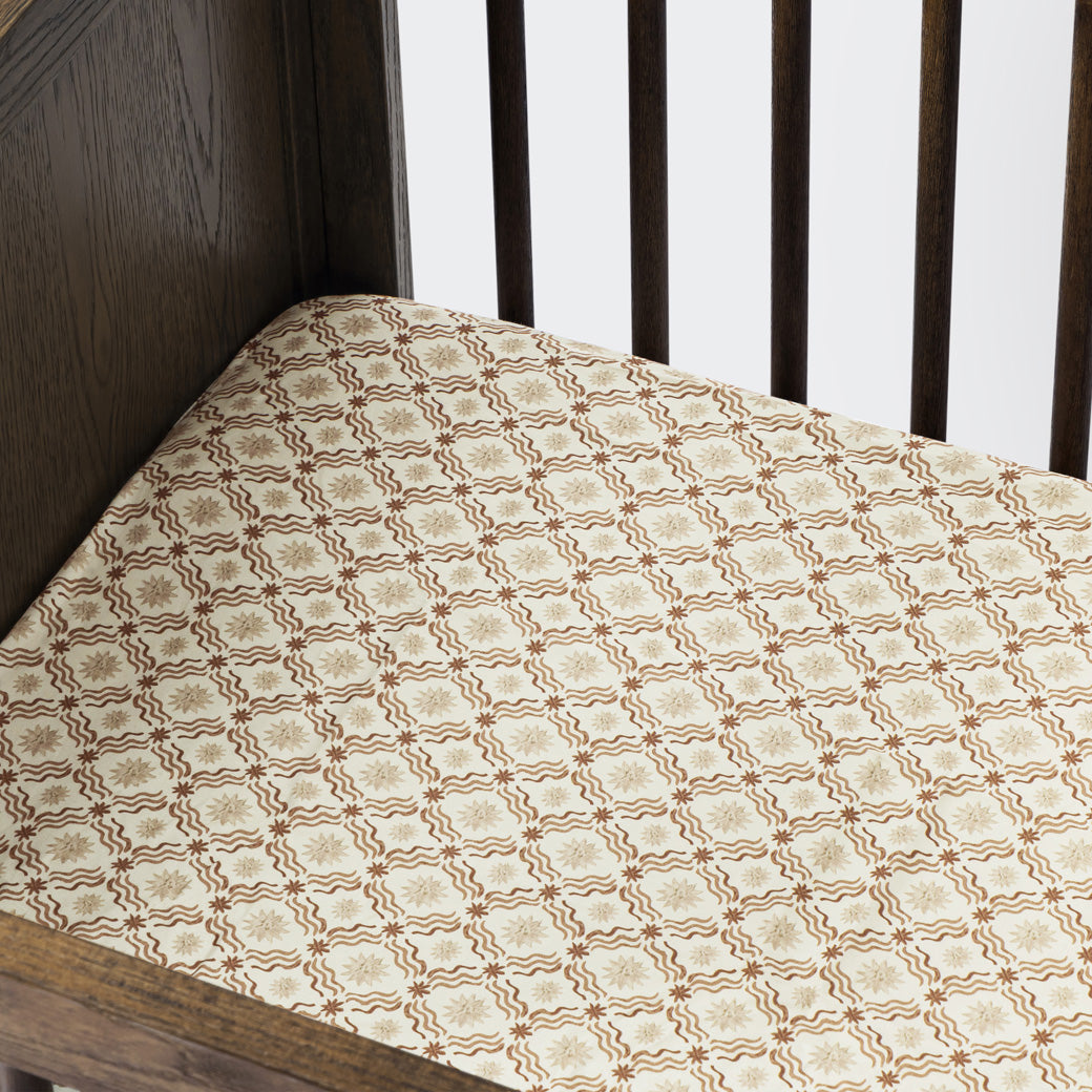 All-Stages Midi Crib Sheet in GOTS Certified Organic Brushed Cotton