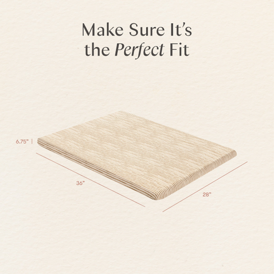 All-Stages Midi Crib Sheet in GOTS Certified Organic Brushed Cotton