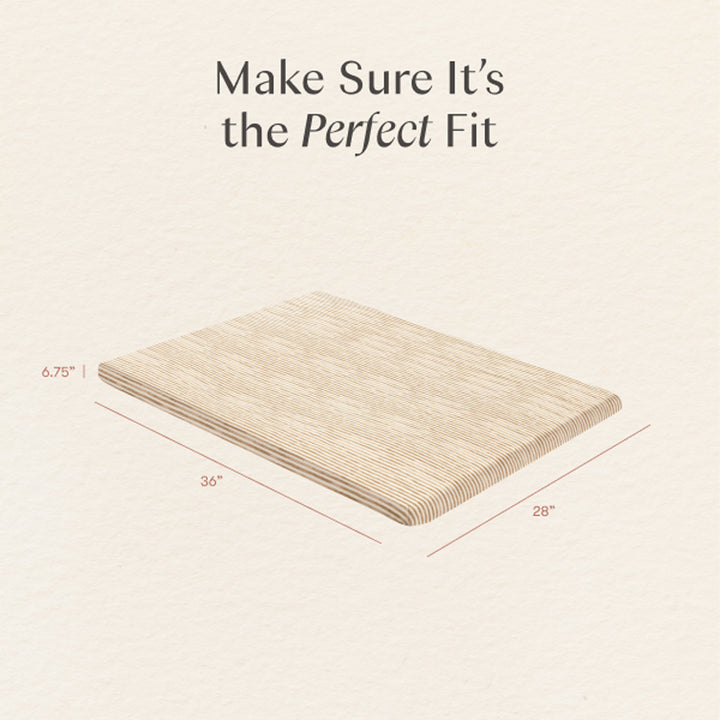 All-Stages Midi Crib Sheet in GOTS Certified Organic Brushed Cotton