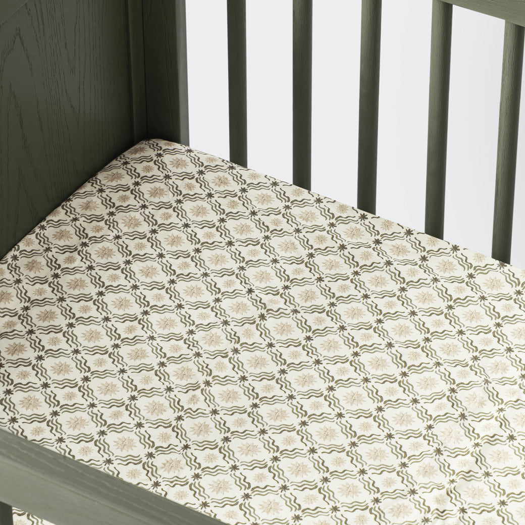 All-Stages Midi Crib Sheet in GOTS Certified Organic Brushed Cotton