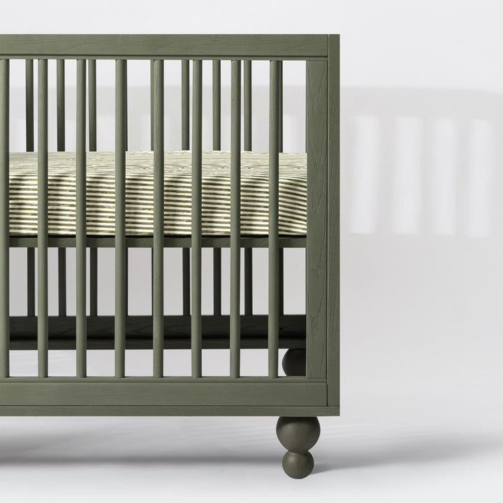 All-Stages Midi Crib Sheet in GOTS Certified Organic Brushed Cotton