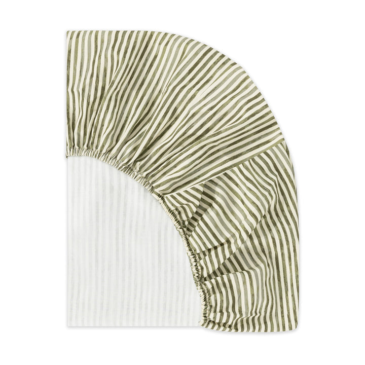 All-Stages Midi Crib Sheet in GOTS Certified Organic Brushed Cotton