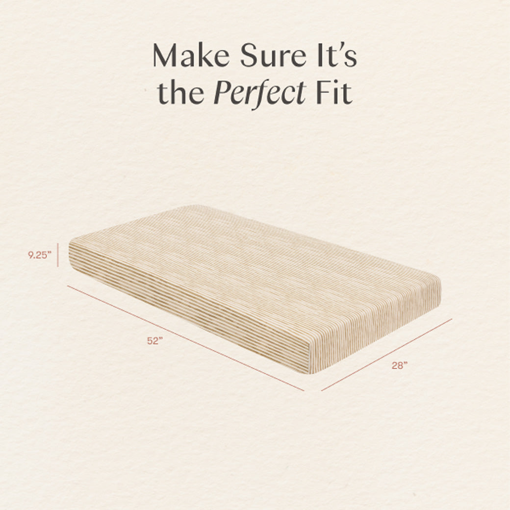 Crib Sheet in GOTS Certified Organic Brushed Cotton