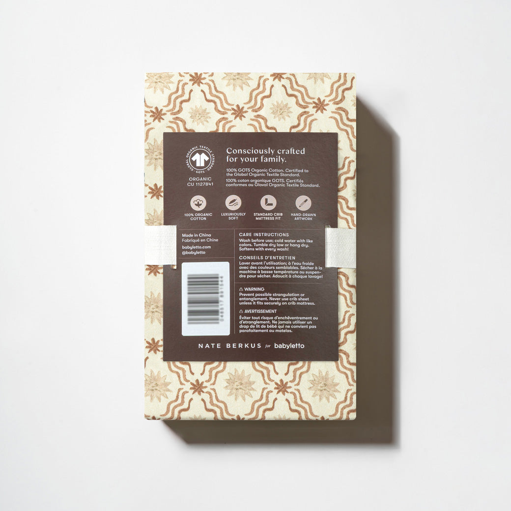 Crib Sheet in GOTS Certified Organic Brushed Cotton
