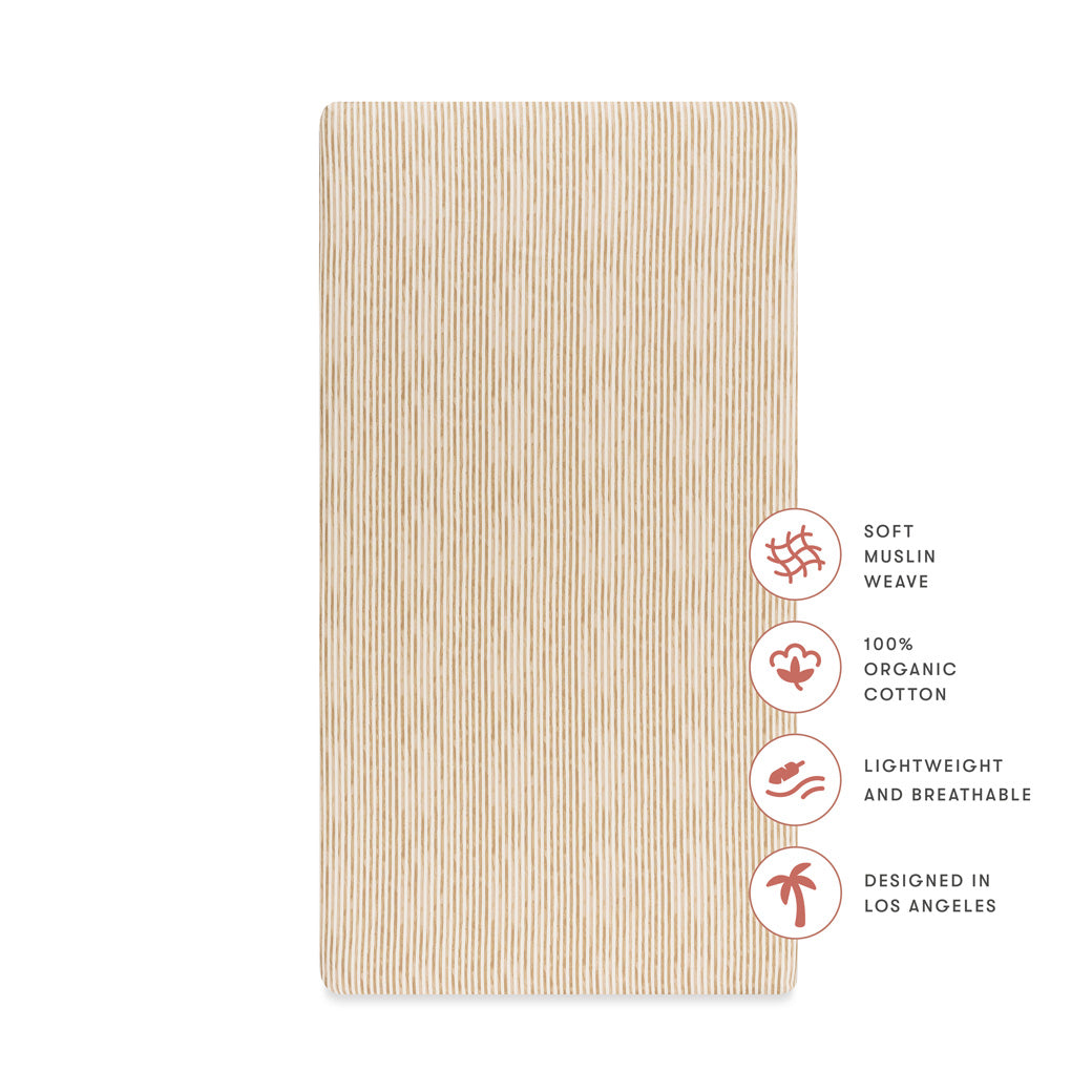 Crib Sheet in GOTS Certified Organic Brushed Cotton