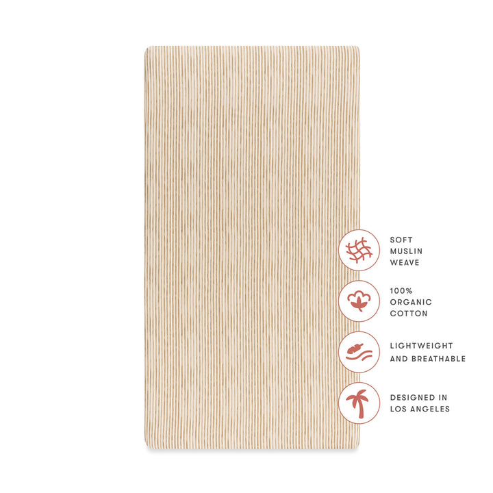 Crib Sheet in GOTS Certified Organic Brushed Cotton