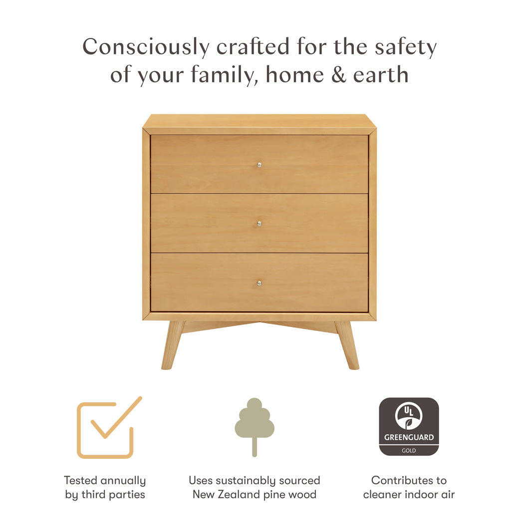 Palma 3-Drawer Compact Assembled Dresser (34")