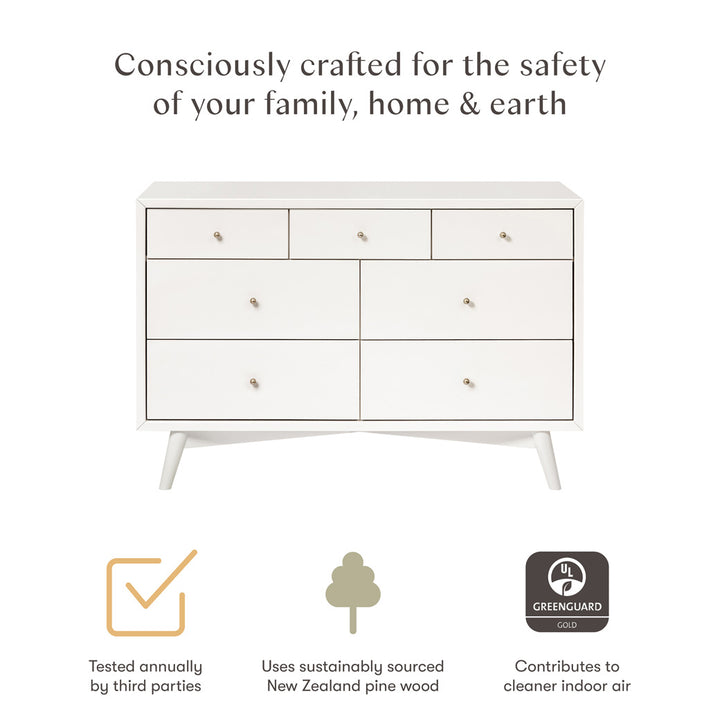 Palma 7-Drawer Assembled Double Dresser