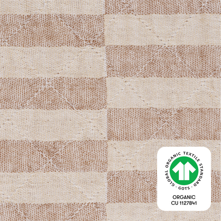 Quilted Changing Pad Cover In GOTS Certified Organic Muslin Cotton