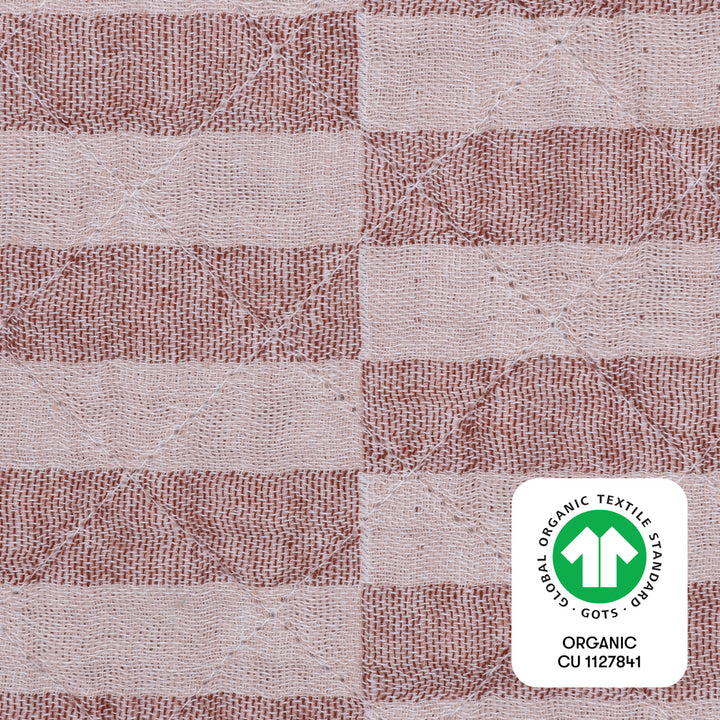 Quilted Changing Pad Cover In GOTS Certified Organic Muslin Cotton