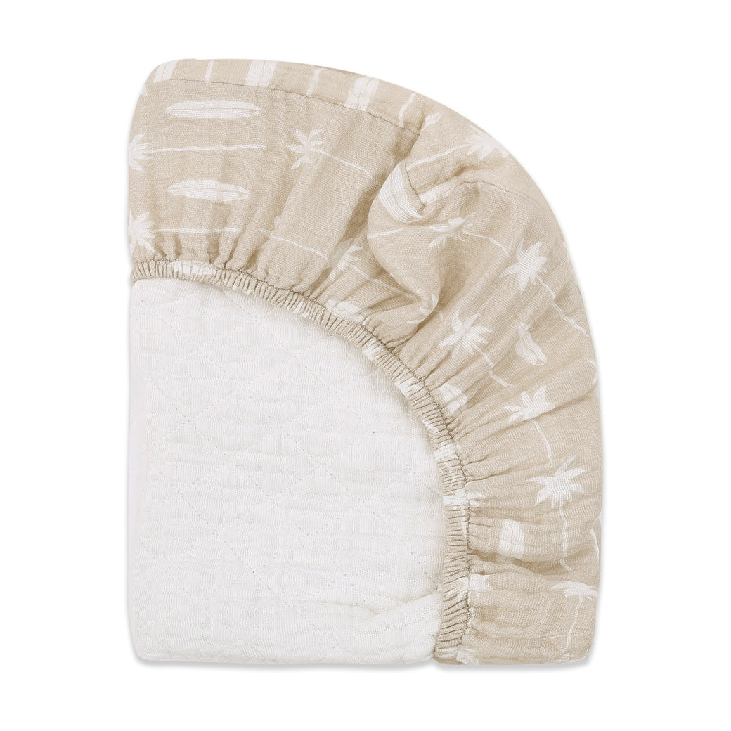 Quilted Changing Pad Cover In GOTS Certified Organic Muslin Cotton