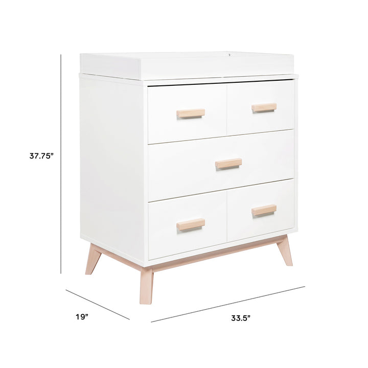 Scoot 3-Drawer Compact Changer Dresser with Removable Changing Tray (34")
