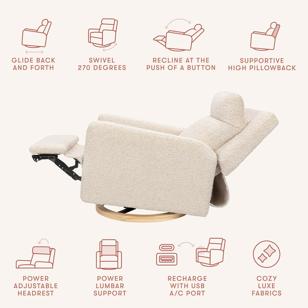 Sigi Pro Power Recliner & Swivel Glider with Power Adjustable Headrest & Lumbar Support