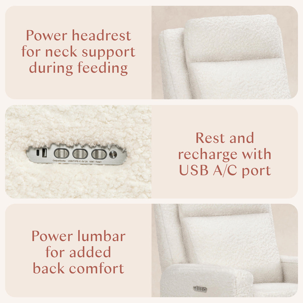 Sigi Pro Power Recliner & Swivel Glider with Power Adjustable Headrest & Lumbar Support