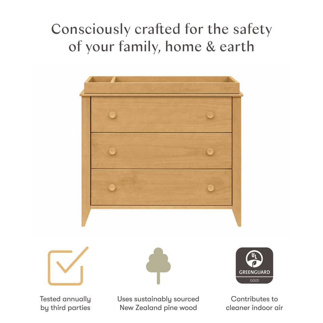Sprout 3-Drawer Compact Changer Dresser with Removable Changing Tray (42")