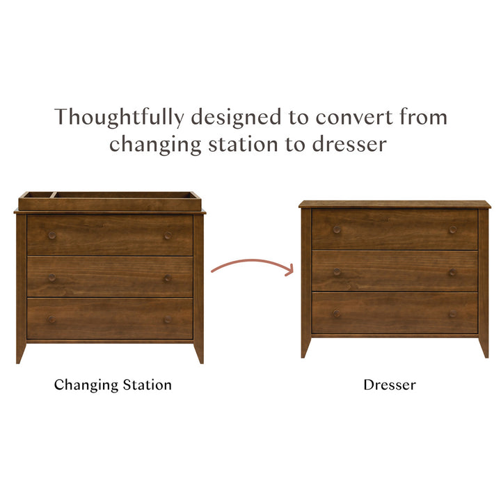 Sprout 3-Drawer Compact Changer Dresser with Removable Changing Tray (42")