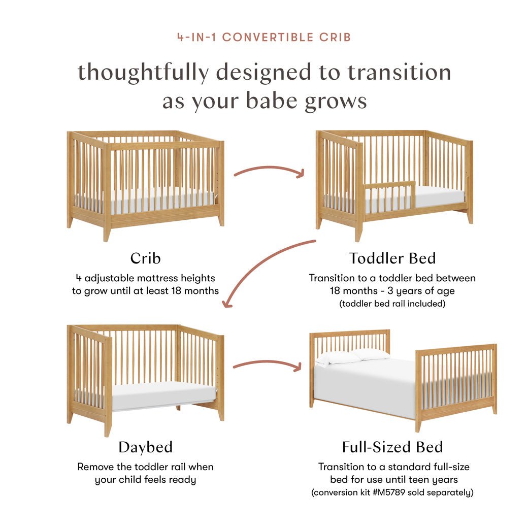 Sprout 4-in-1 Convertible Crib + Toddler Bed Conversion Kit