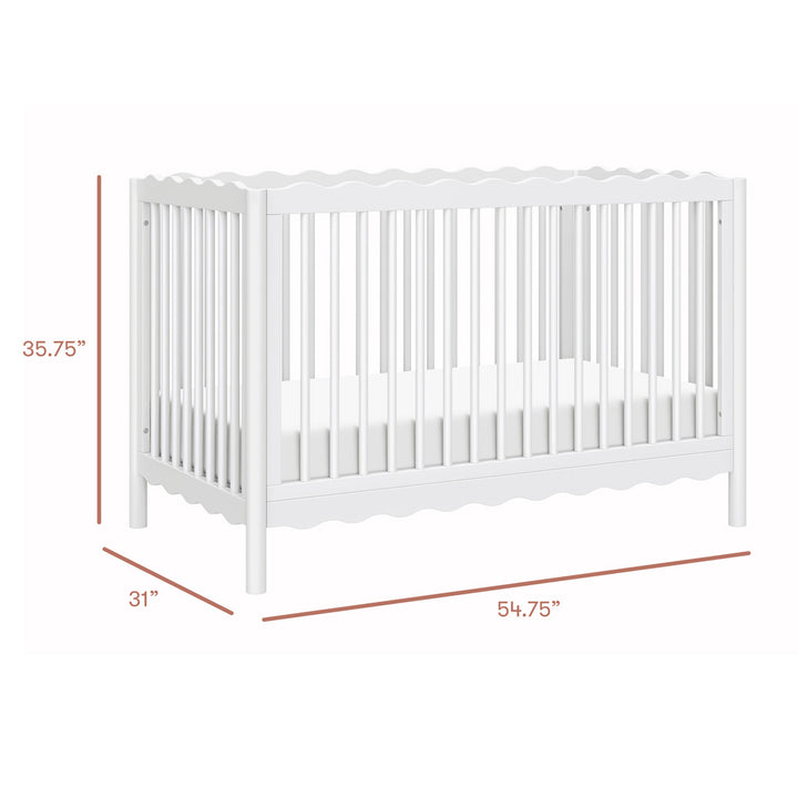 Swell 4-in-1 Convertible Crib with Toddler Bed Conversion Kit