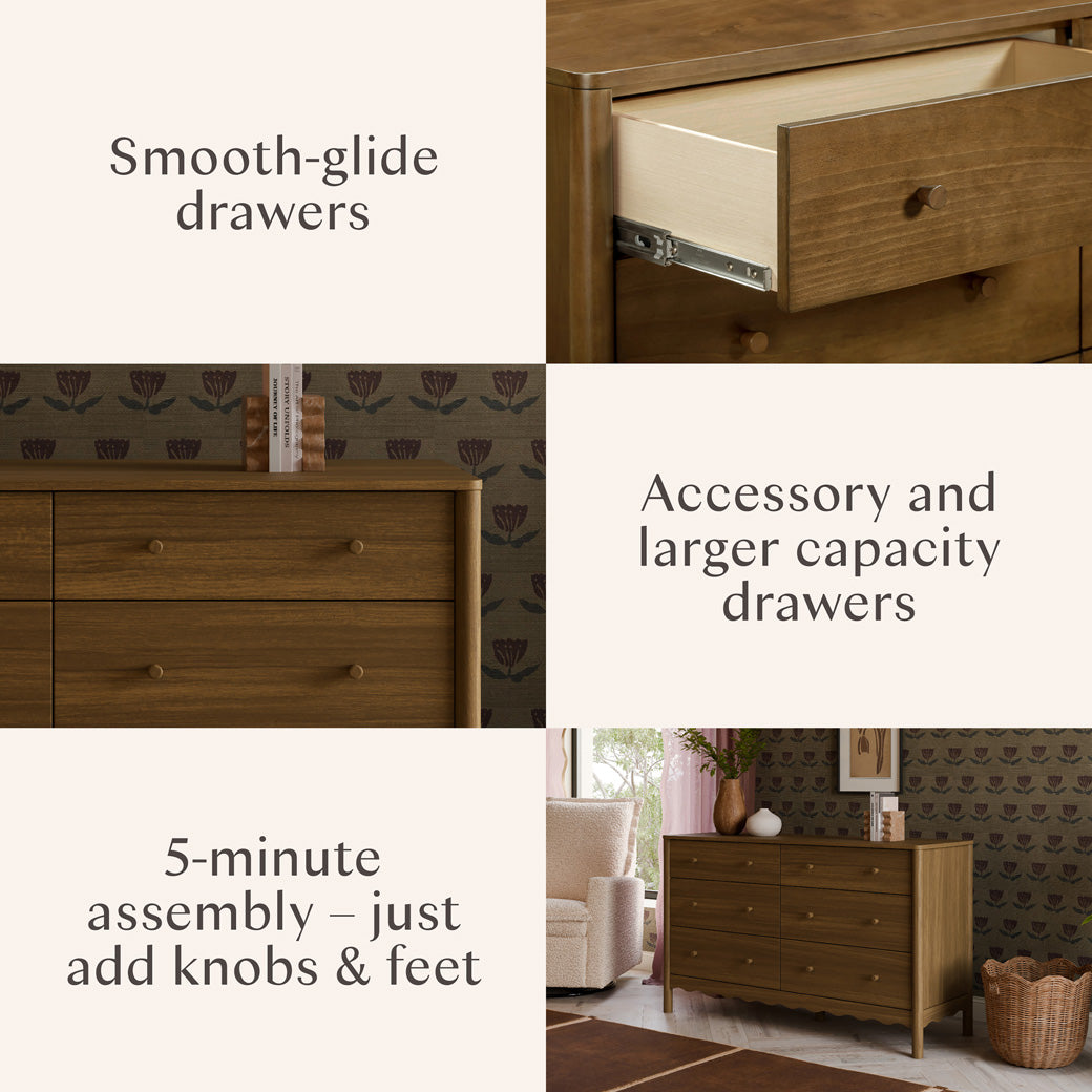 Swell 6-Drawer Assembled Dresser