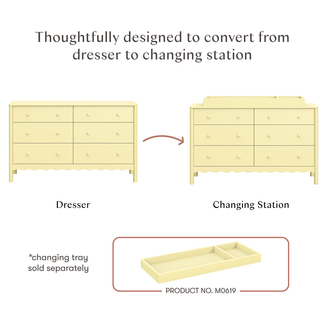 Swell 6-Drawer Assembled Dresser