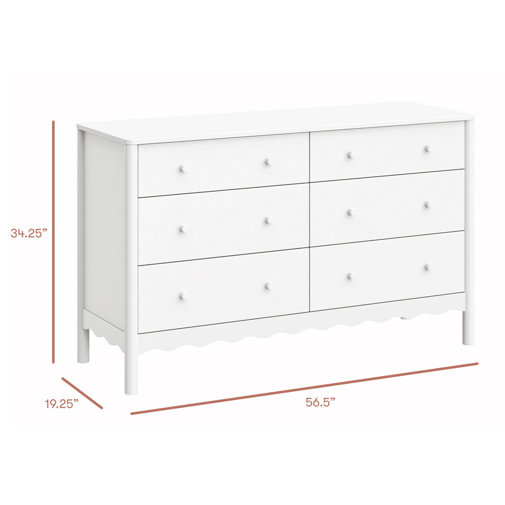 Swell 6-Drawer Assembled Dresser