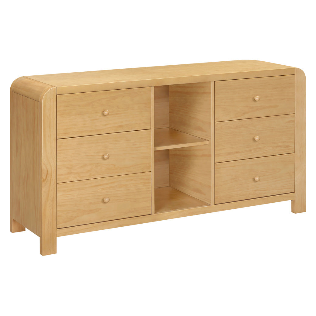 TipToe 6-Drawer Extra Wide Assembled Dresser with Cubbies (62")