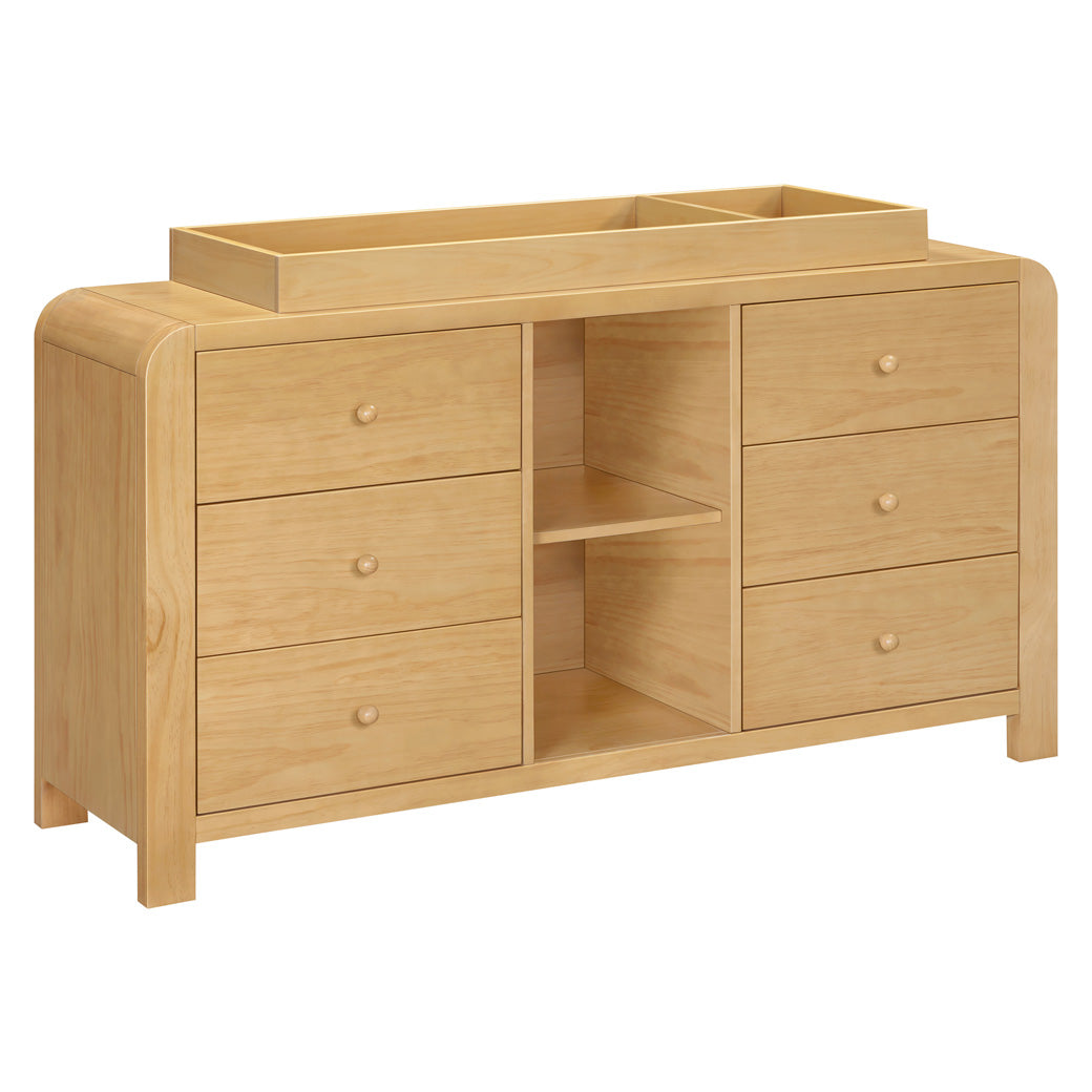 TipToe 6-Drawer Extra Wide Assembled Dresser with Cubbies (62")