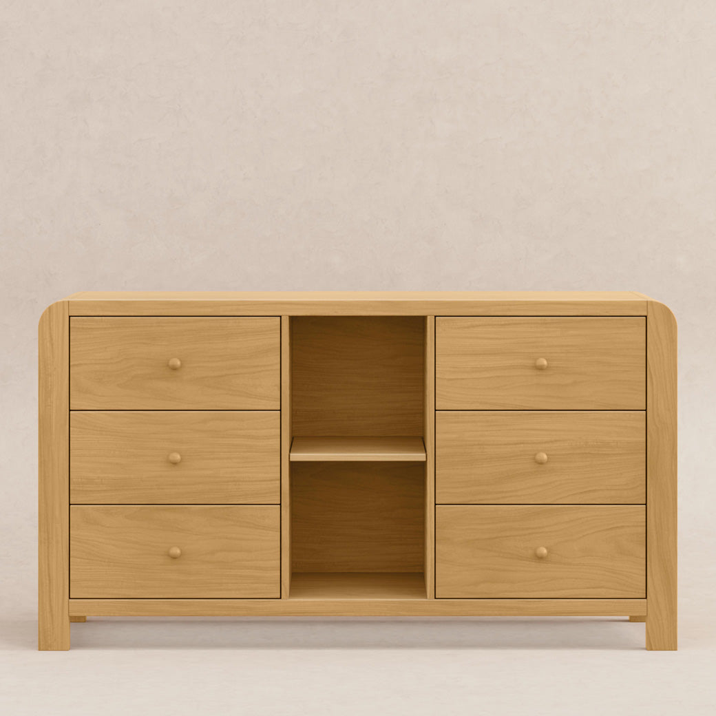 TipToe 6-Drawer Extra Wide Assembled Dresser with Cubbies (62")