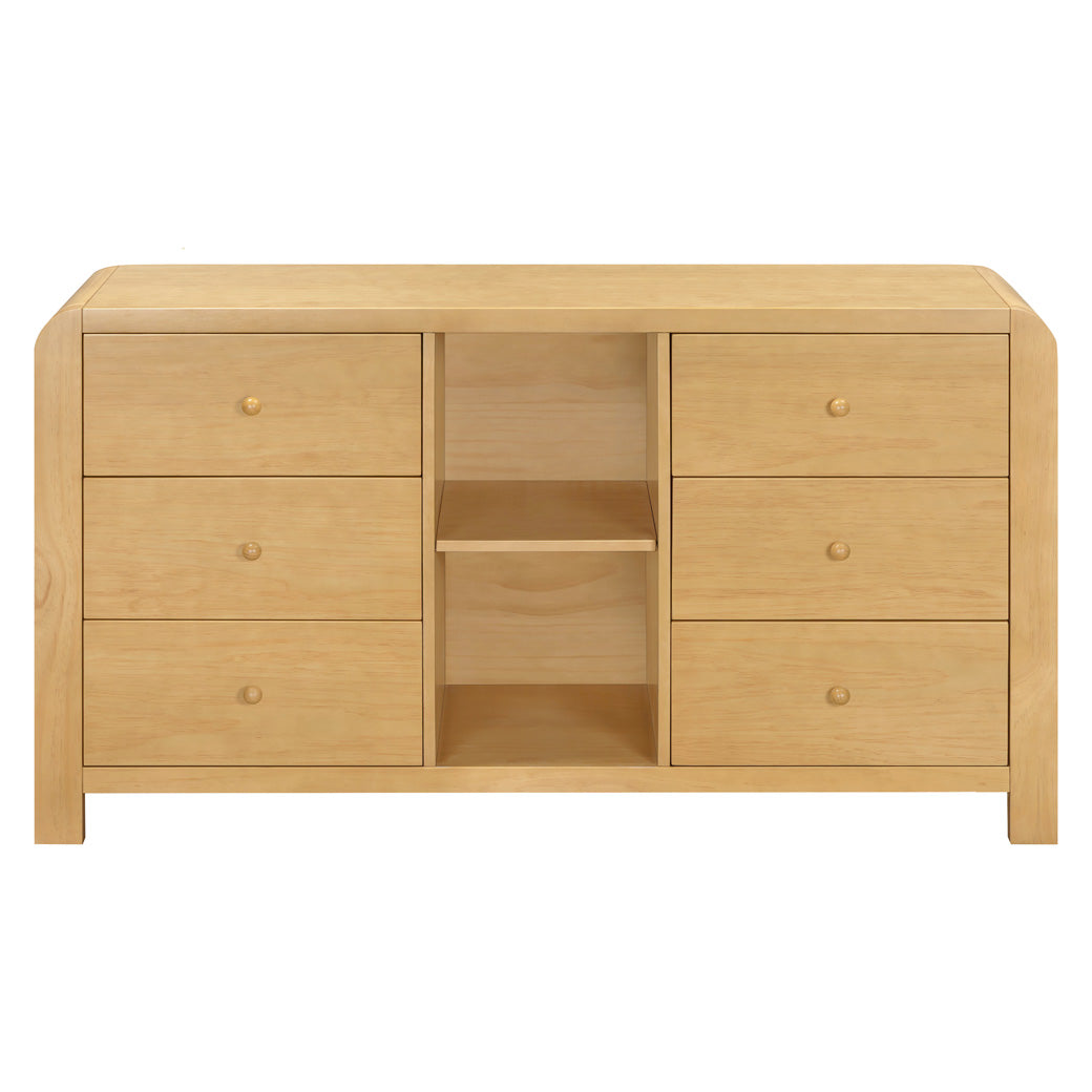 TipToe 6-Drawer Extra Wide Assembled Dresser with Cubbies (62")