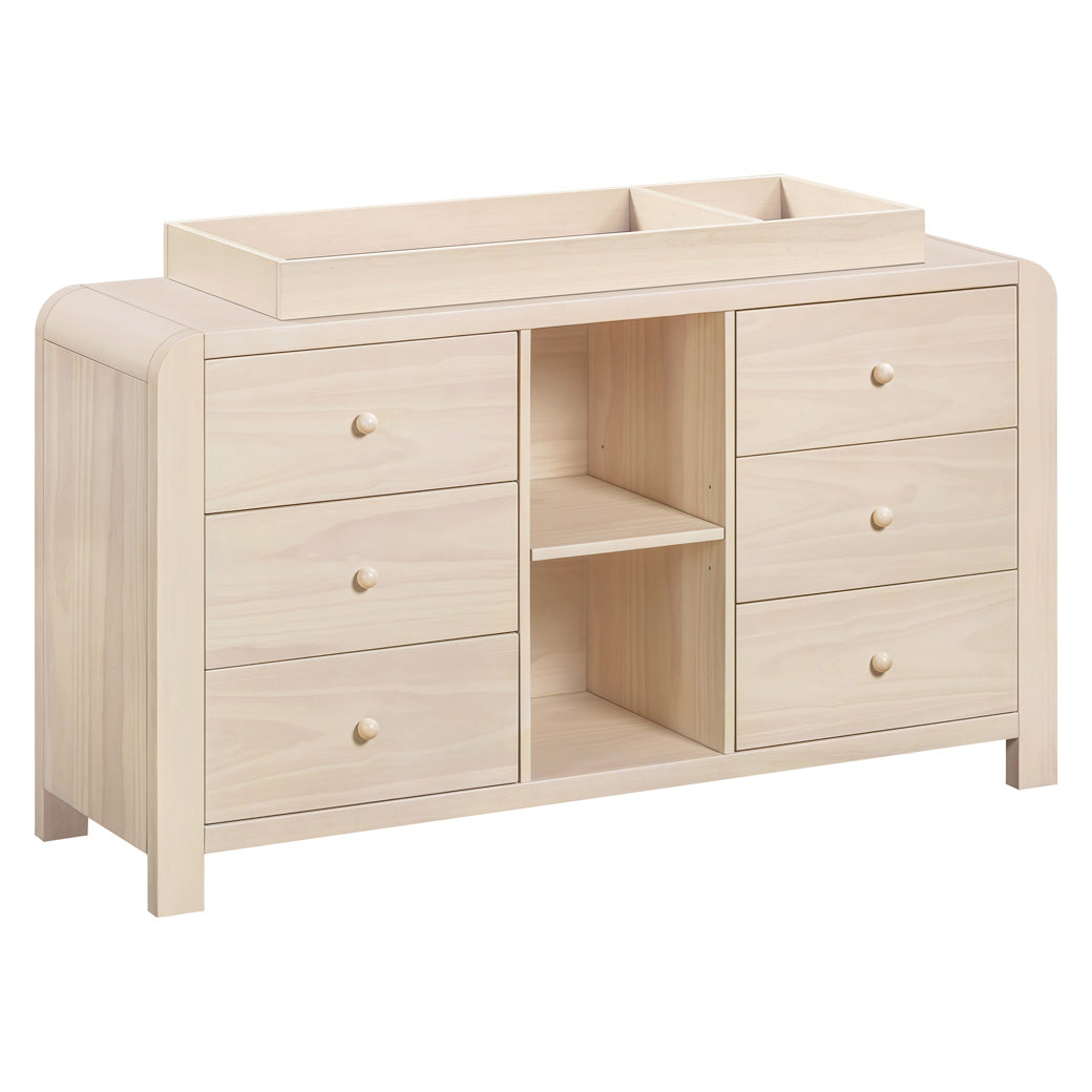 TipToe 6-Drawer Extra Wide Assembled Dresser with Cubbies (62")