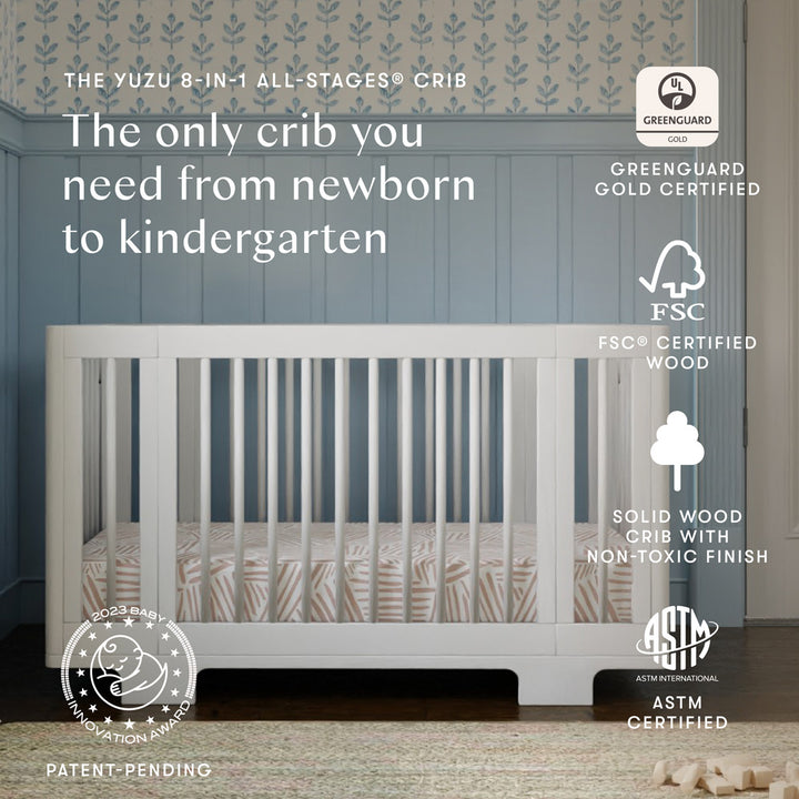 Yuzu 8-In-1 Convertible Crib With All Stages Conversion Kits