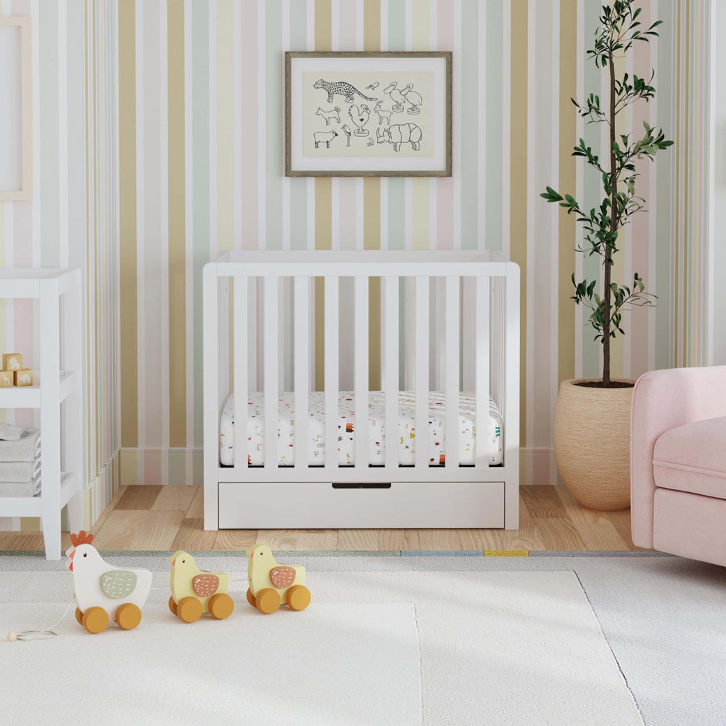 Colby 4-in-1 Convertible Mini Crib with Trundle