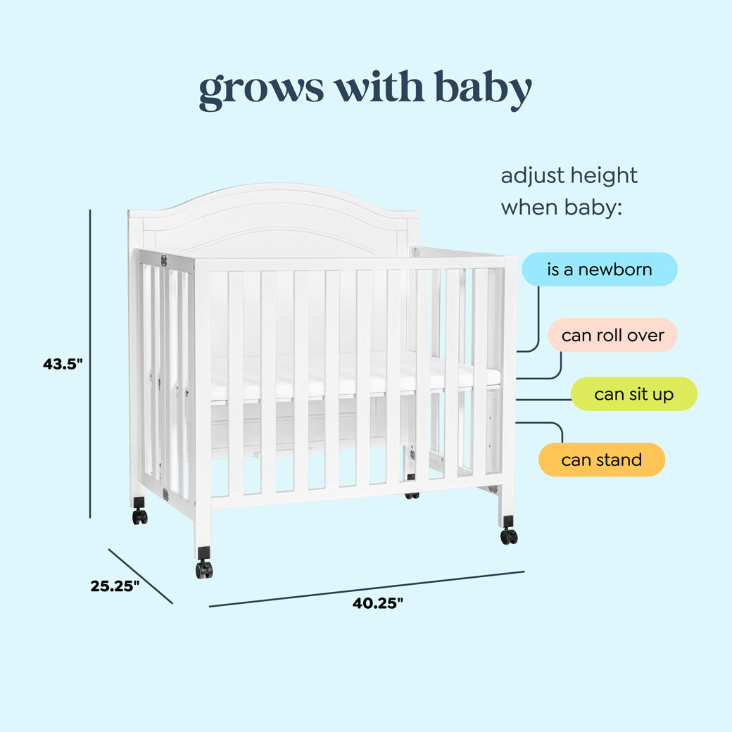 Charlie Folding Portable 3-in-1 Mini Crib