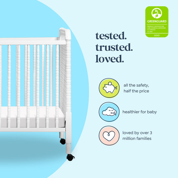 Jenny Lind 3-in-1 Convertible Mini Crib