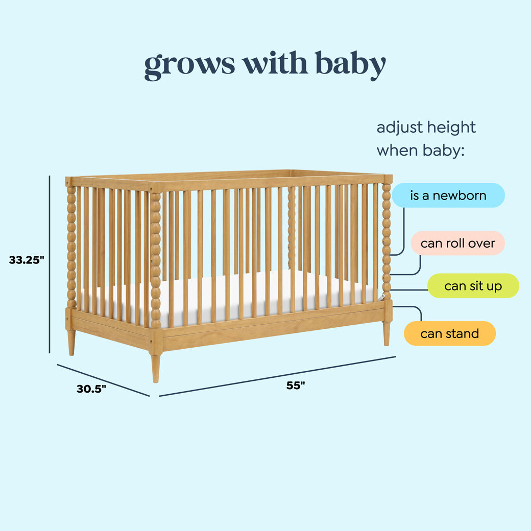 Lainey Bobbins 3-in-1 Convertible Crib