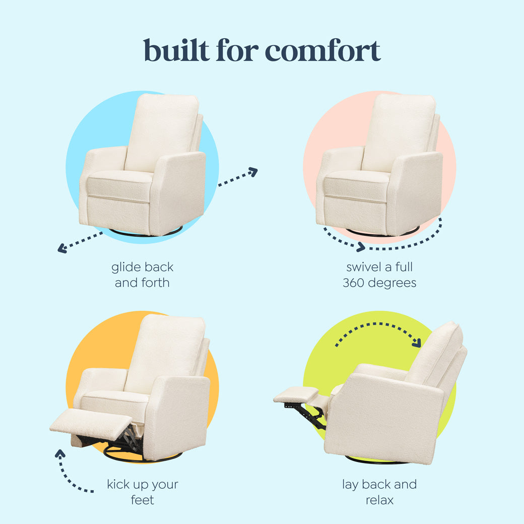 Lucas Pillowback Swivel Recliner