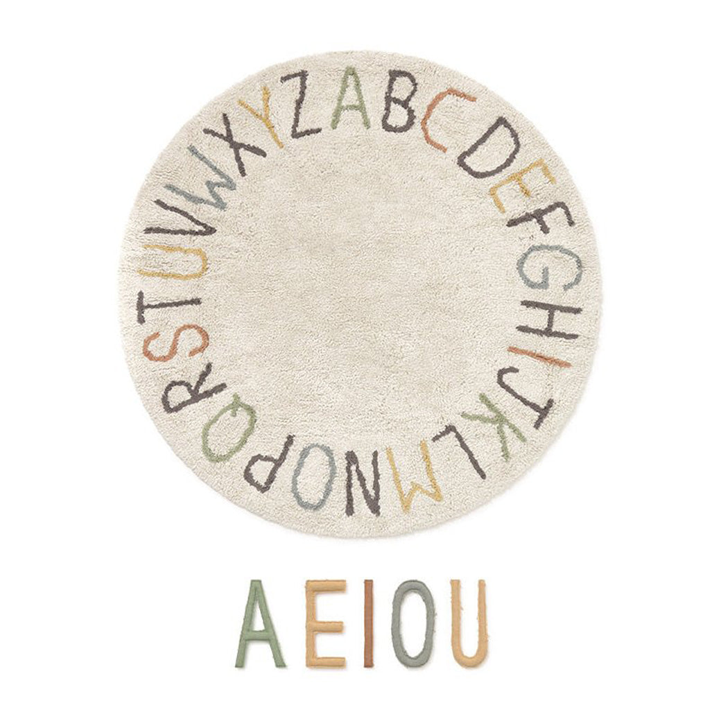 ABC Colour and Letters Washable Play Rug