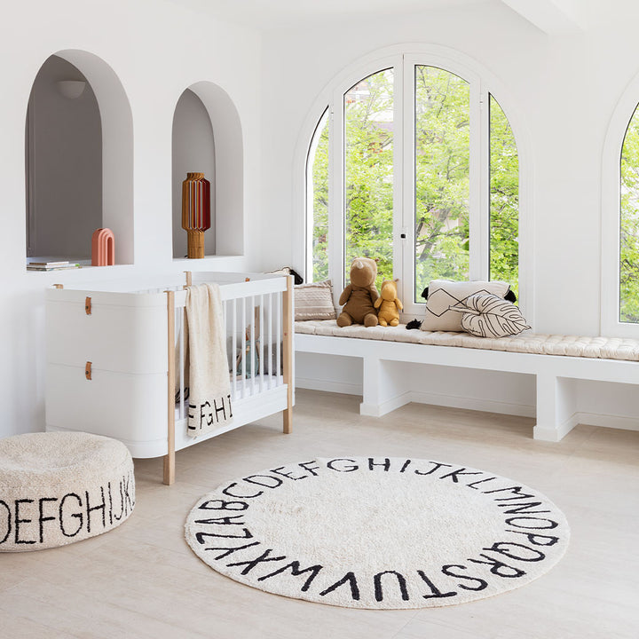 ABC Round Washable Rug