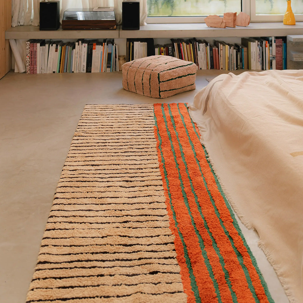 Color On Runner Washable Rug