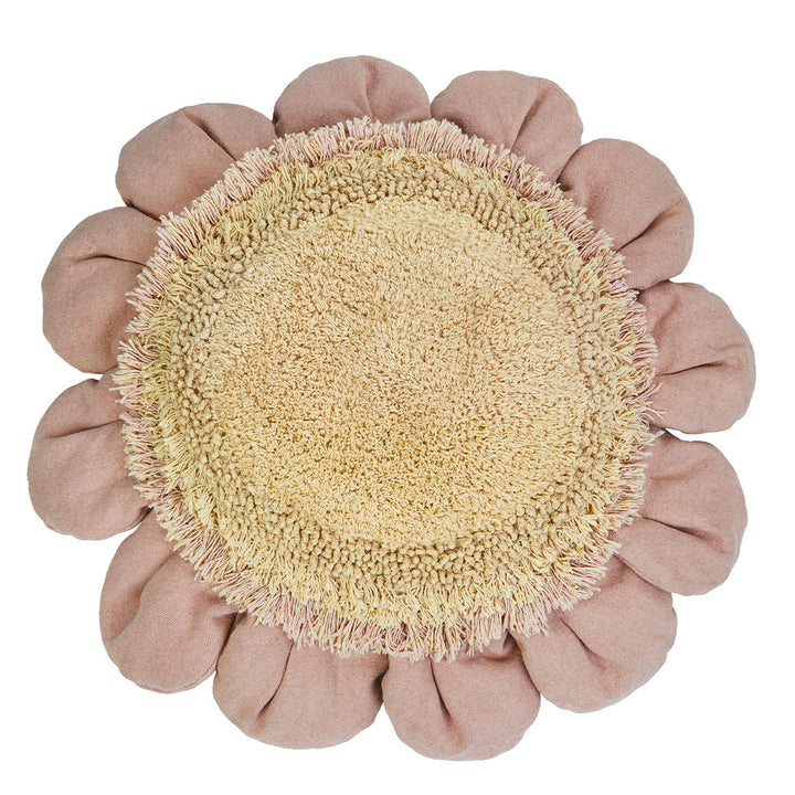 Pink Daisy Floor Cushion